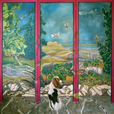 VA ET VIENT PARAVENT 150X150