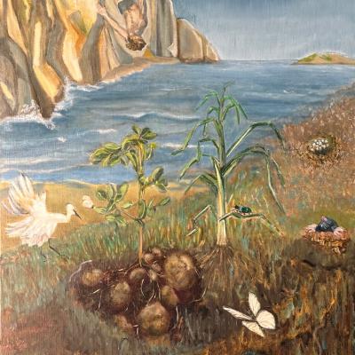 ICARE ET LA TAUPE 100X70