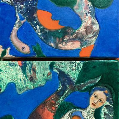 2 SIRÈNES 19X24 chacune