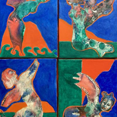 4 SIRÈNES 24X19 chacune