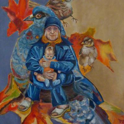 CORPS SUR RUE 130X97